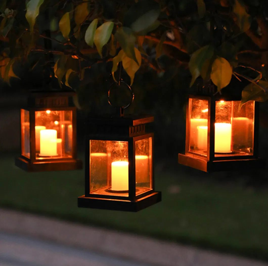 Solar Lantern Lights Waterproof Outdoor Hanging Lantern