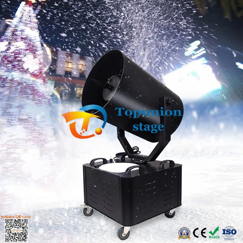 Simulation High Power Spray Snowflake Machine Large Artificial 3000W Shaking Head Sprayer for Wedding Drifting Snowing